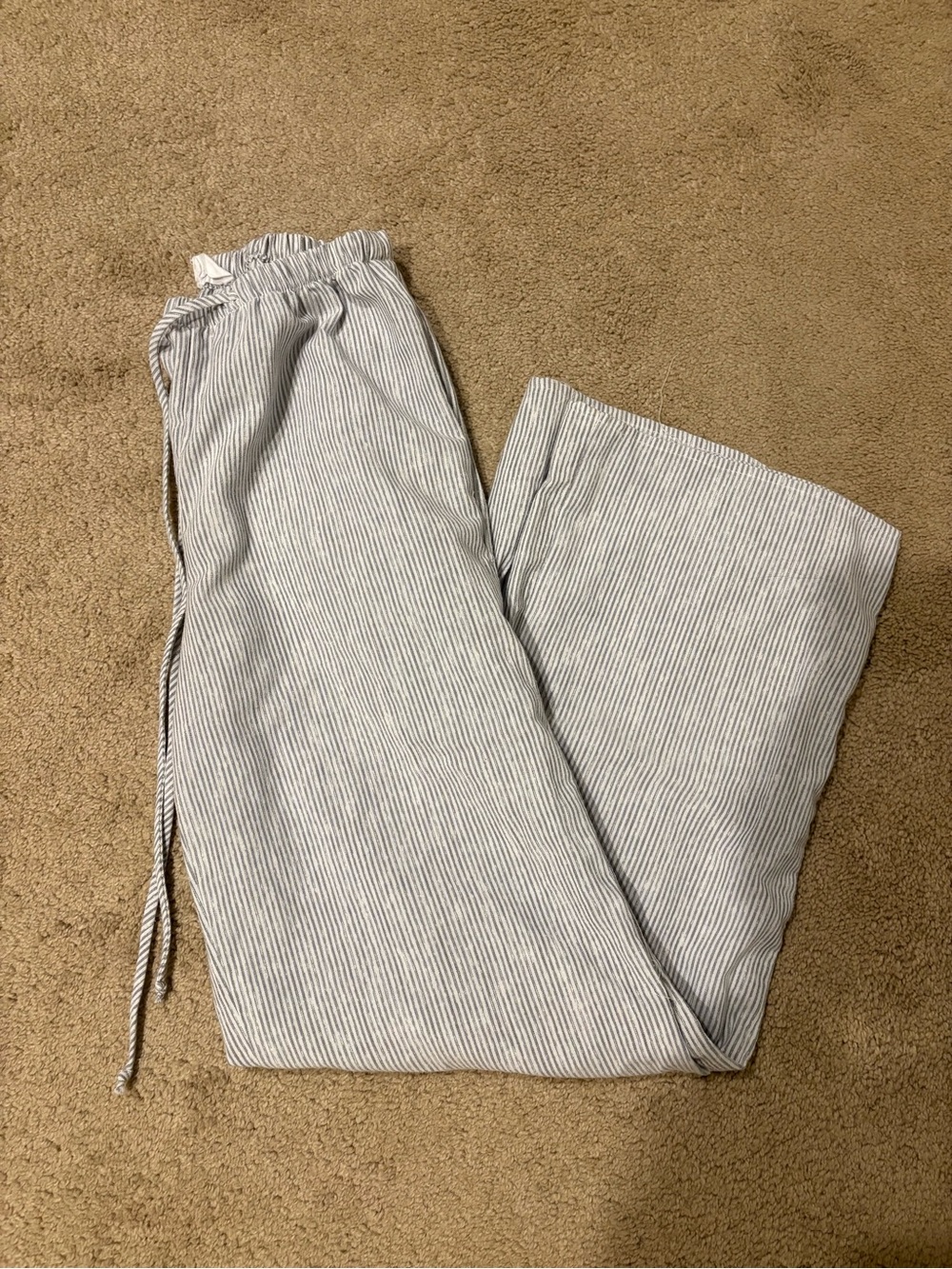 Sienna Sky Pinstripe Wide Leg Pants
